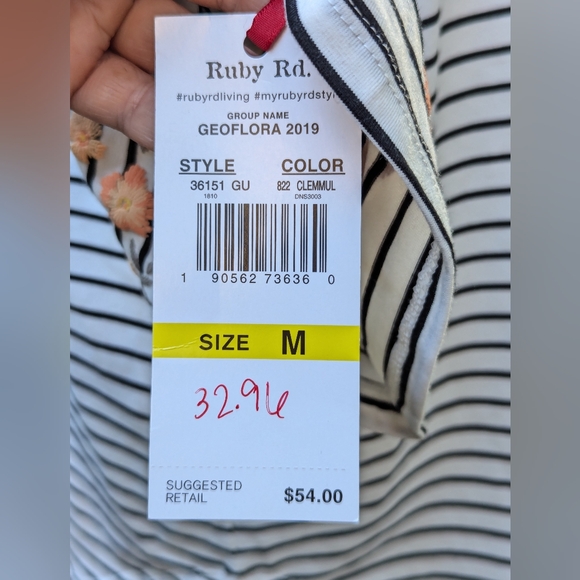 NWT Ruby Rd Womens Too Embroidery Boho SZ M - Picture 5 of 11